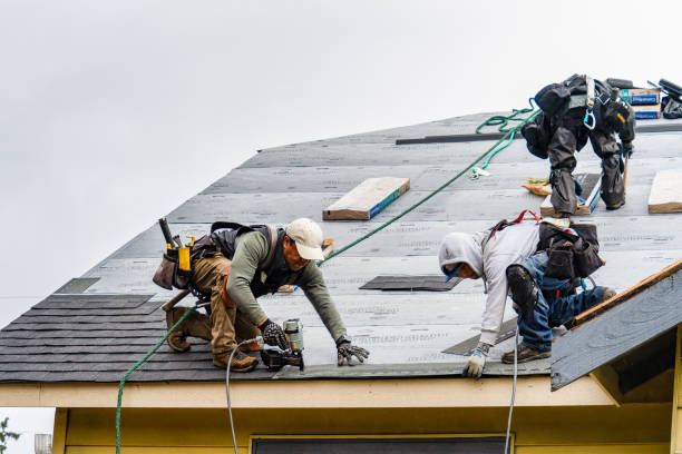 Professional Roof Installation technician working in Scottsville, NY